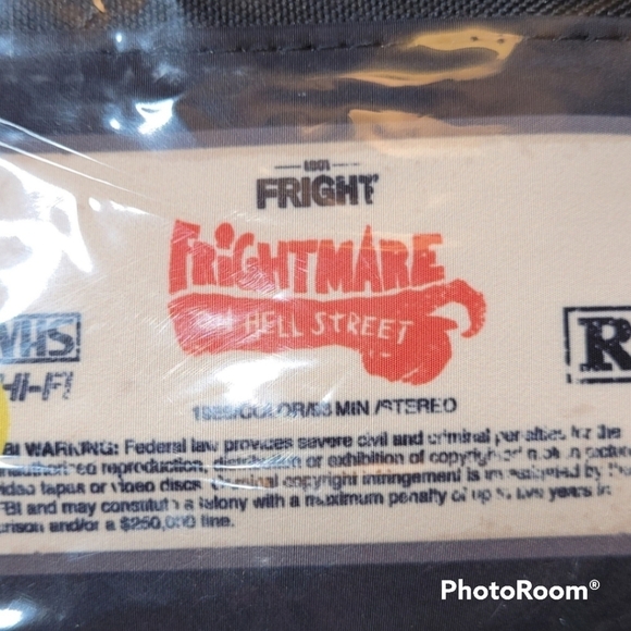 HALLOWEEN - Frightmare on Hell Street VHS Fanny pack belt bag Horror Movie NEW - Picture 3 of 4